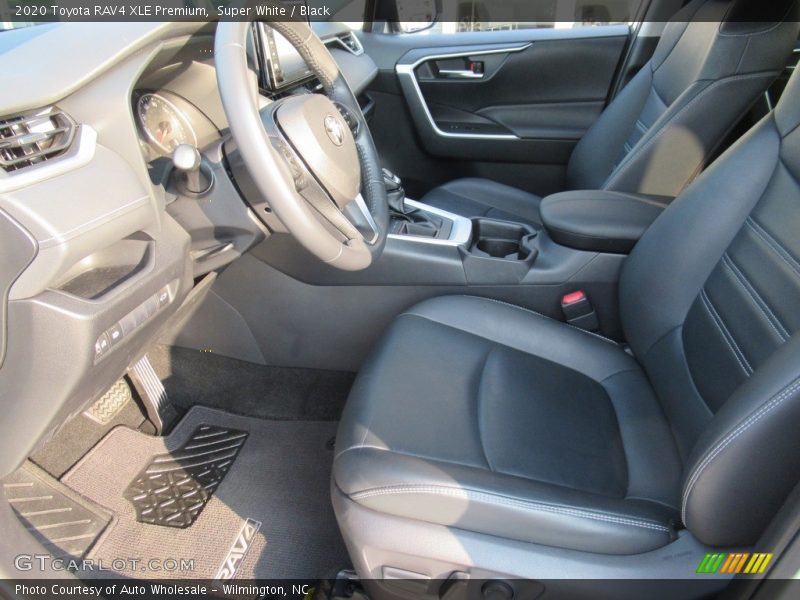 Super White / Black 2020 Toyota RAV4 XLE Premium