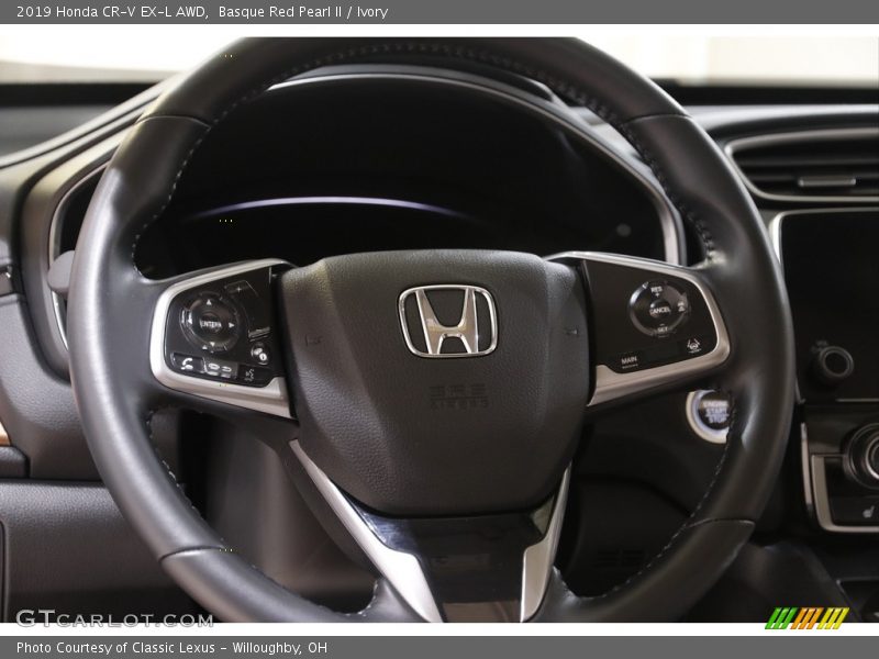 Basque Red Pearl II / Ivory 2019 Honda CR-V EX-L AWD