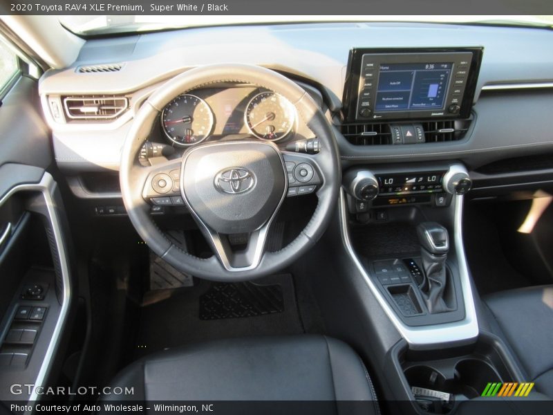 Super White / Black 2020 Toyota RAV4 XLE Premium