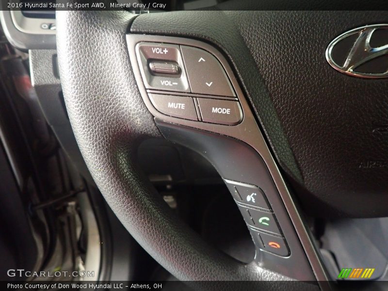 Mineral Gray / Gray 2016 Hyundai Santa Fe Sport AWD