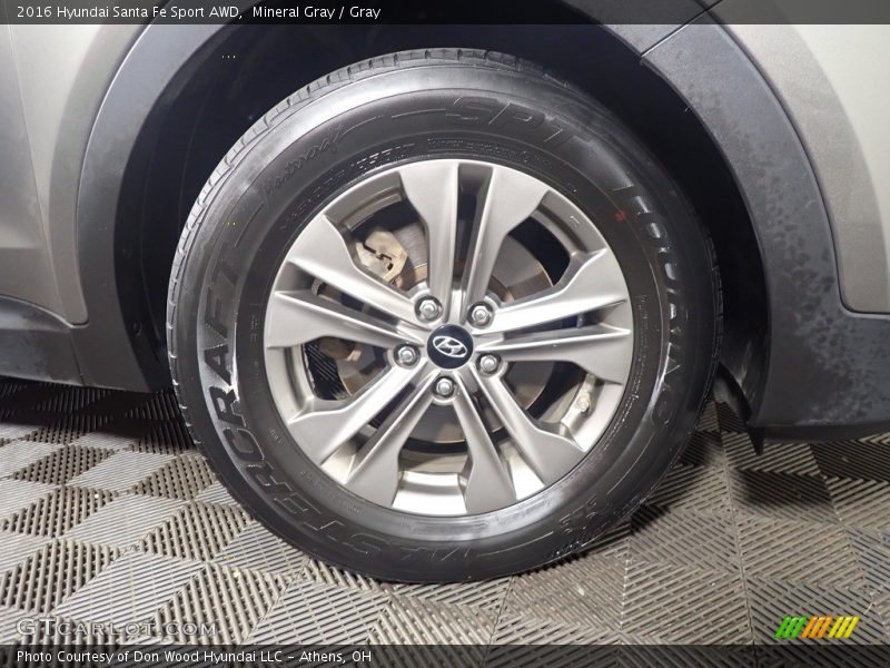 Mineral Gray / Gray 2016 Hyundai Santa Fe Sport AWD