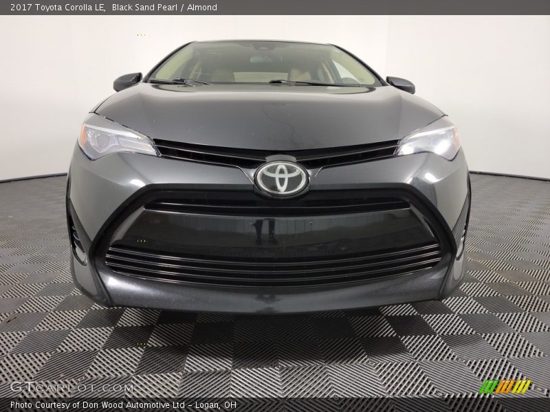 Black Sand Pearl / Almond 2017 Toyota Corolla LE