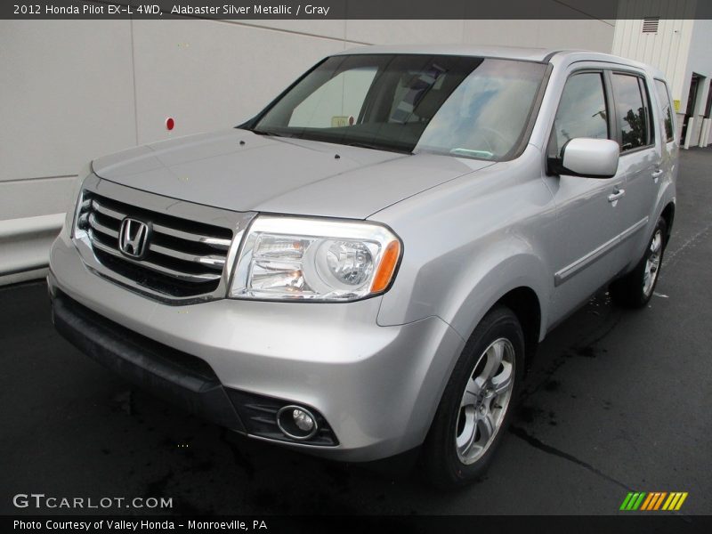 Alabaster Silver Metallic / Gray 2012 Honda Pilot EX-L 4WD