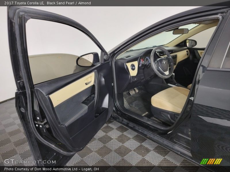 Black Sand Pearl / Almond 2017 Toyota Corolla LE
