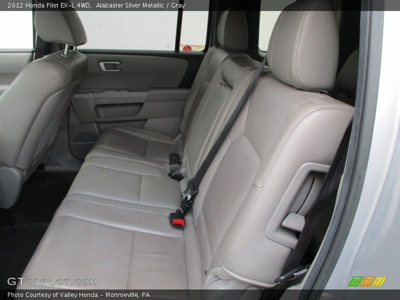 Alabaster Silver Metallic / Gray 2012 Honda Pilot EX-L 4WD