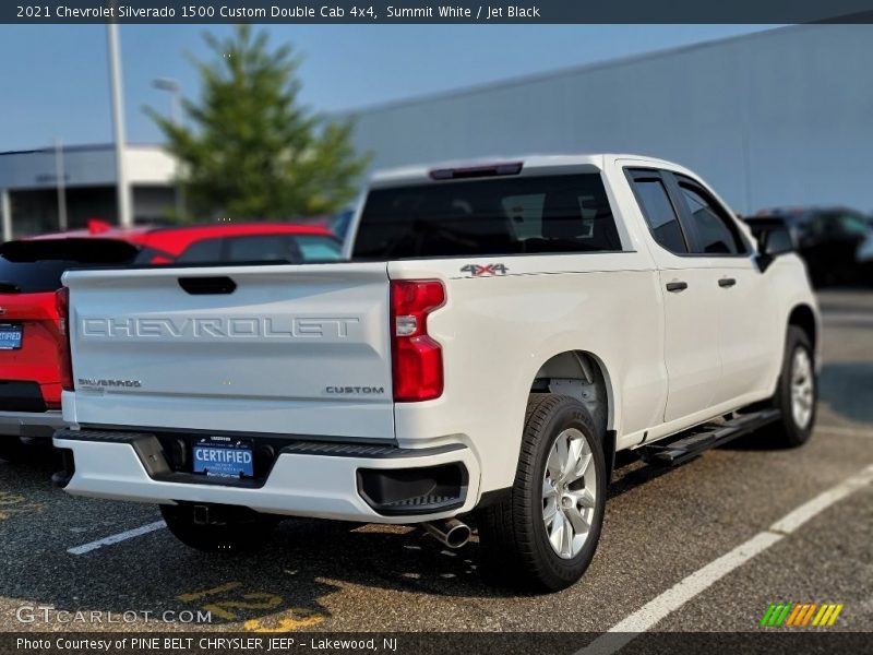 Summit White / Jet Black 2021 Chevrolet Silverado 1500 Custom Double Cab 4x4