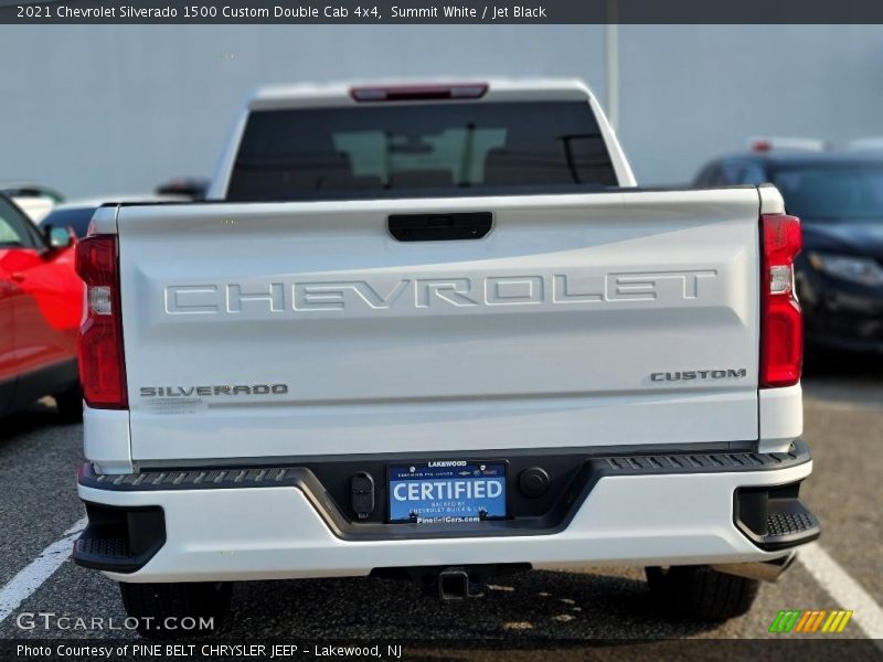 Summit White / Jet Black 2021 Chevrolet Silverado 1500 Custom Double Cab 4x4