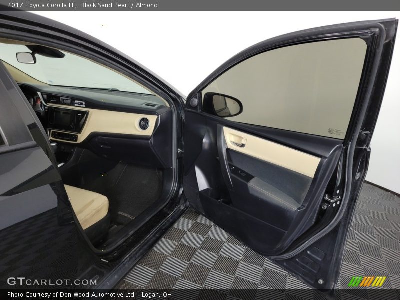 Black Sand Pearl / Almond 2017 Toyota Corolla LE