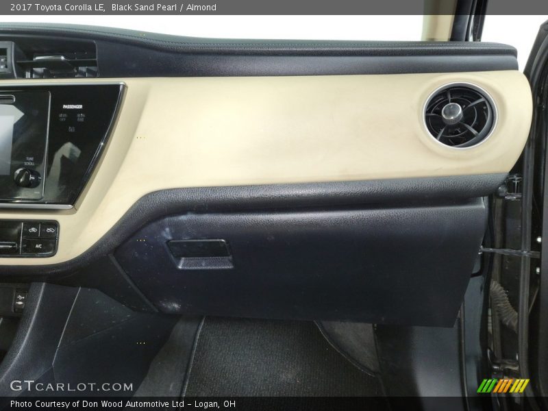Black Sand Pearl / Almond 2017 Toyota Corolla LE