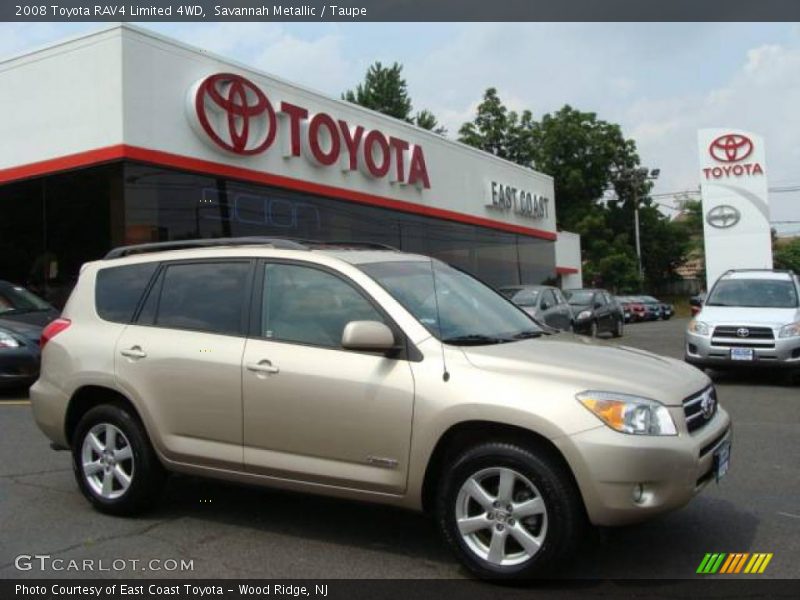 Savannah Metallic / Taupe 2008 Toyota RAV4 Limited 4WD