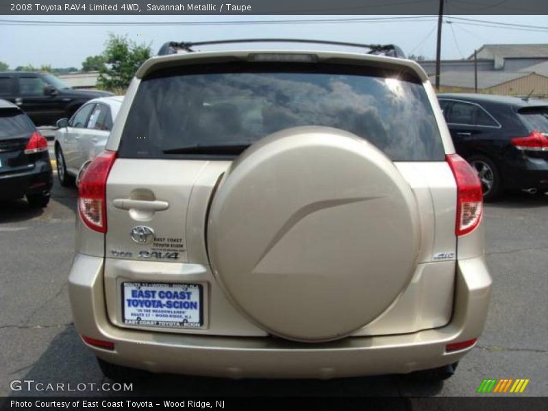 Savannah Metallic / Taupe 2008 Toyota RAV4 Limited 4WD