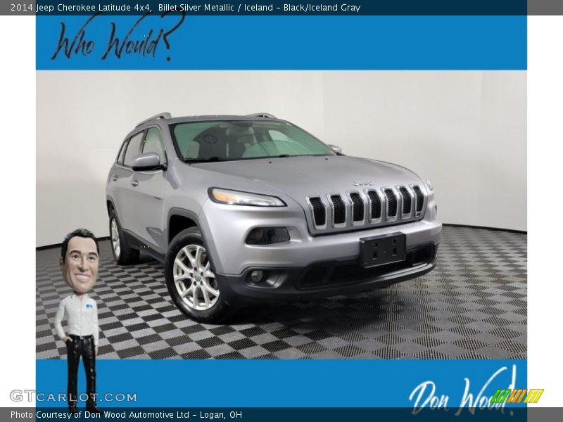 Billet Silver Metallic / Iceland - Black/Iceland Gray 2014 Jeep Cherokee Latitude 4x4