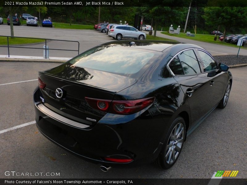 Jet Black Mica / Black 2021 Mazda Mazda3 Premium Sedan AWD