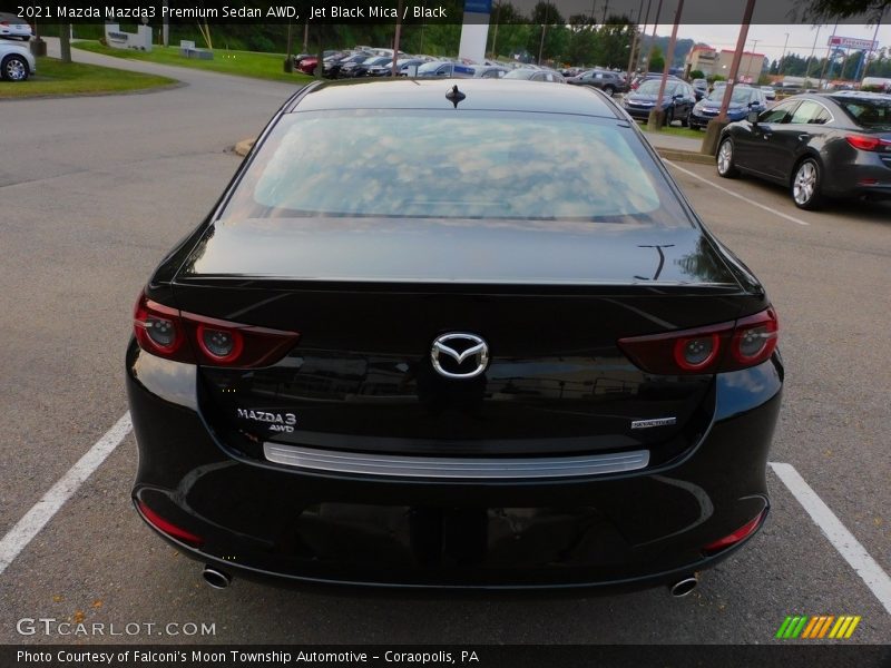 Jet Black Mica / Black 2021 Mazda Mazda3 Premium Sedan AWD