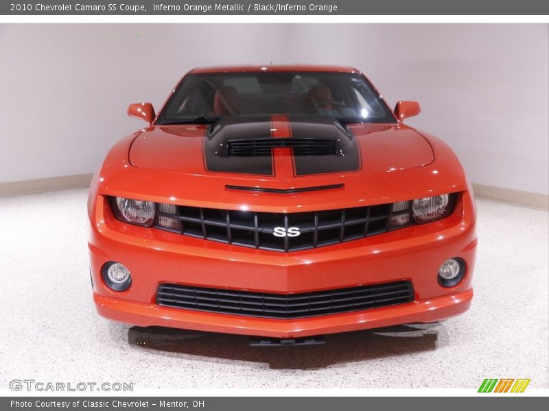 Inferno Orange Metallic / Black/Inferno Orange 2010 Chevrolet Camaro SS Coupe