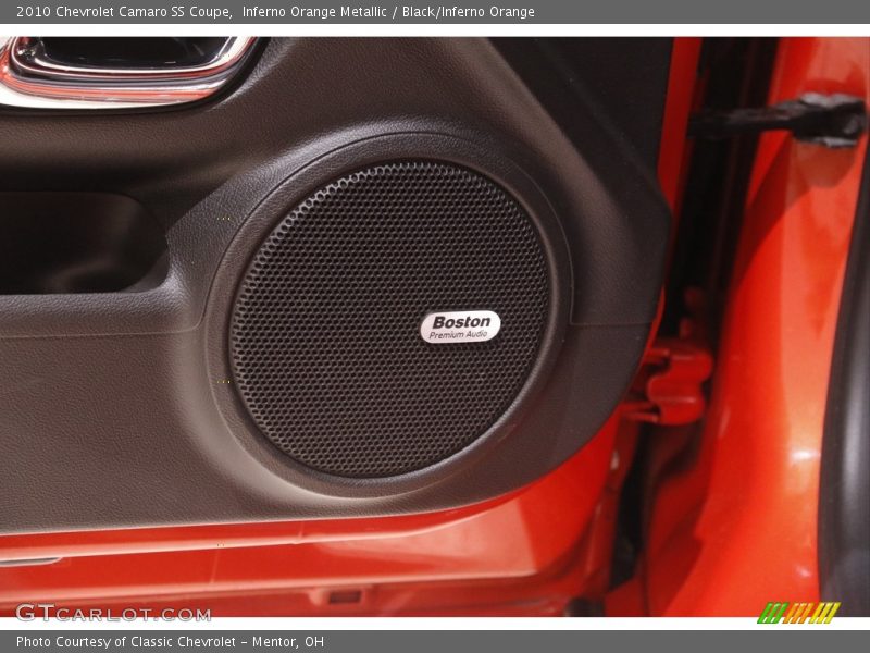 Inferno Orange Metallic / Black/Inferno Orange 2010 Chevrolet Camaro SS Coupe