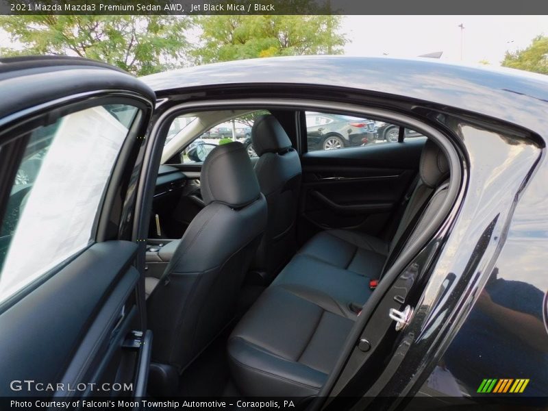Jet Black Mica / Black 2021 Mazda Mazda3 Premium Sedan AWD