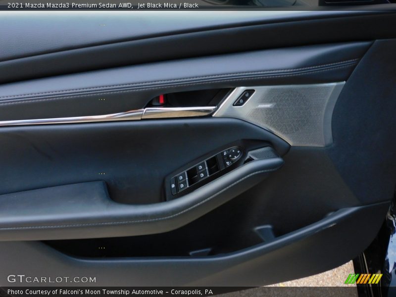 Jet Black Mica / Black 2021 Mazda Mazda3 Premium Sedan AWD