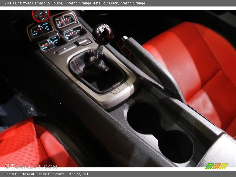 Inferno Orange Metallic / Black/Inferno Orange 2010 Chevrolet Camaro SS Coupe