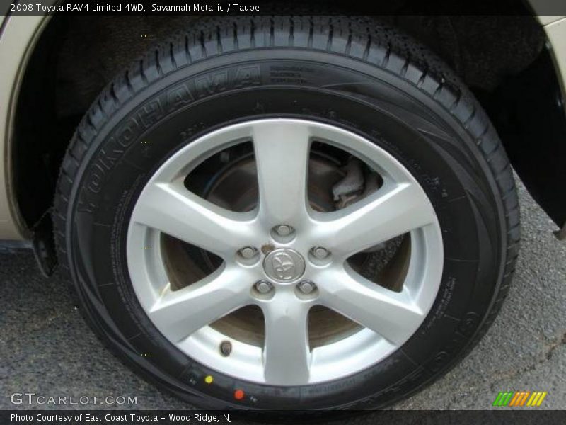Savannah Metallic / Taupe 2008 Toyota RAV4 Limited 4WD