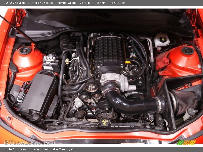 Inferno Orange Metallic / Black/Inferno Orange 2010 Chevrolet Camaro SS Coupe