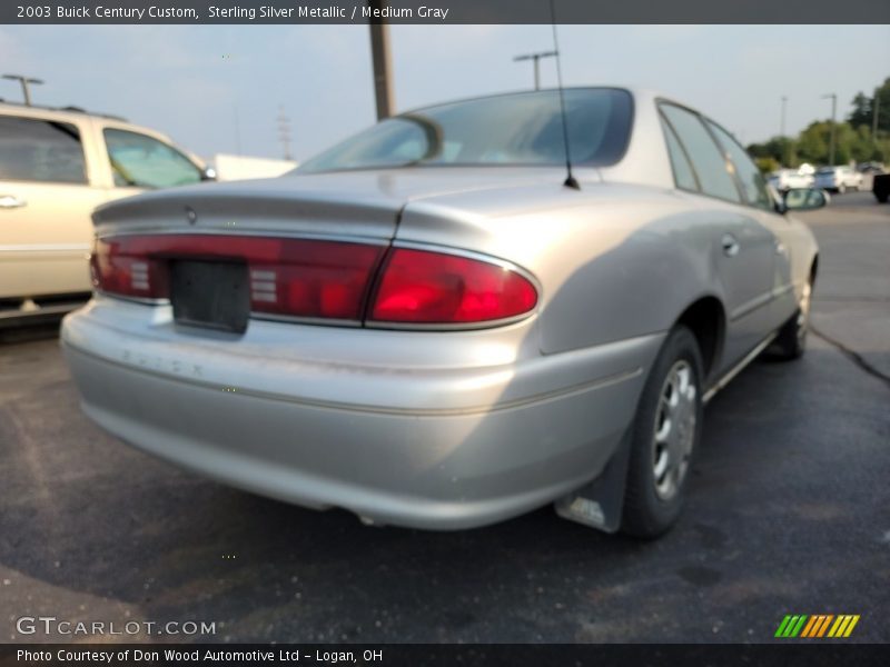 Sterling Silver Metallic / Medium Gray 2003 Buick Century Custom