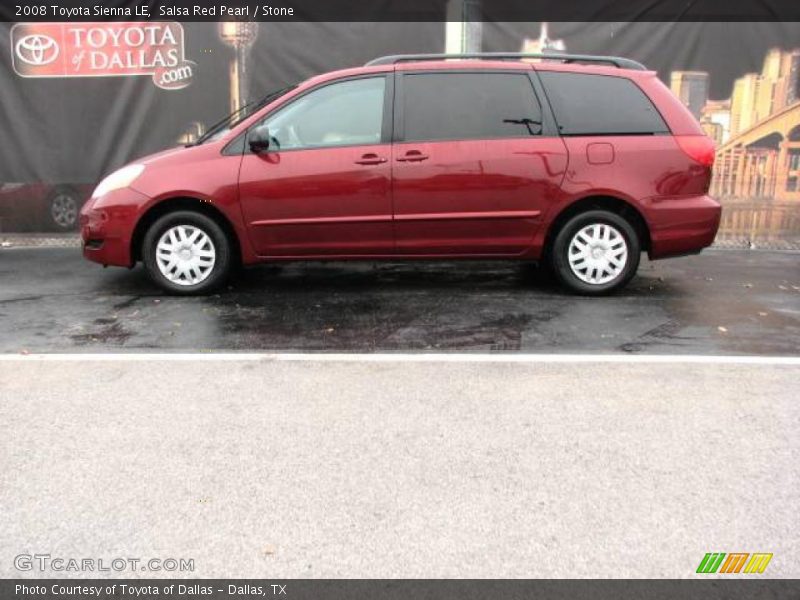 Salsa Red Pearl / Stone 2008 Toyota Sienna LE