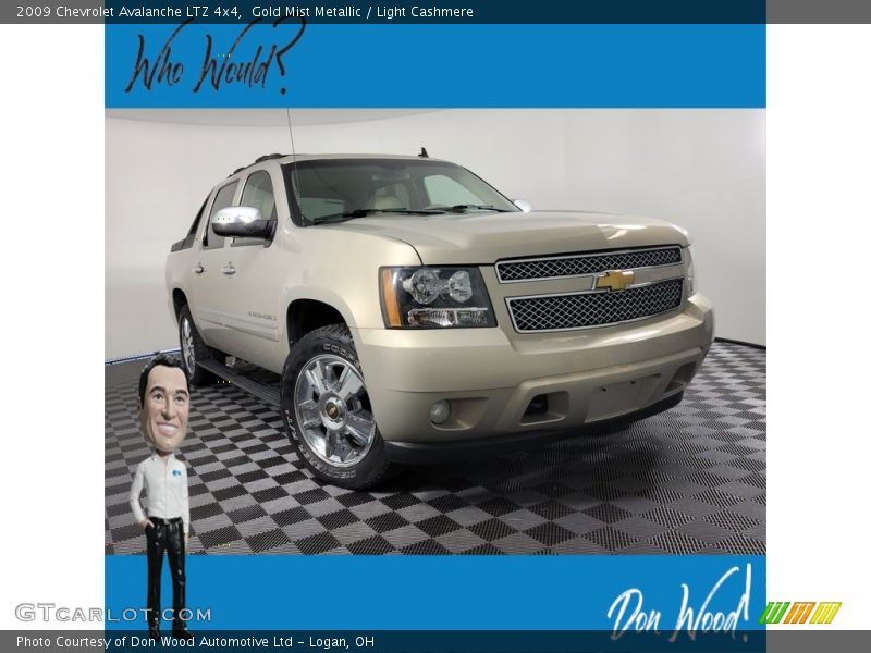 Gold Mist Metallic / Light Cashmere 2009 Chevrolet Avalanche LTZ 4x4