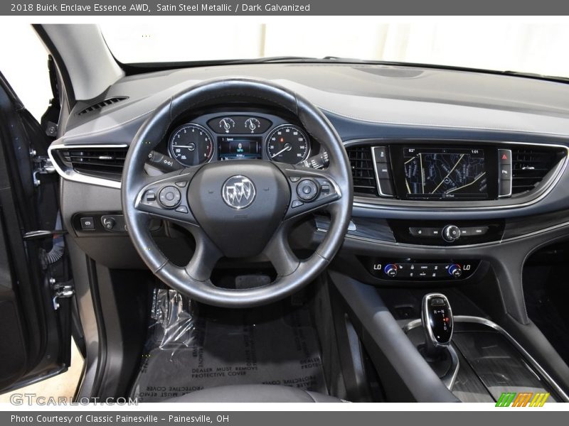 Satin Steel Metallic / Dark Galvanized 2018 Buick Enclave Essence AWD