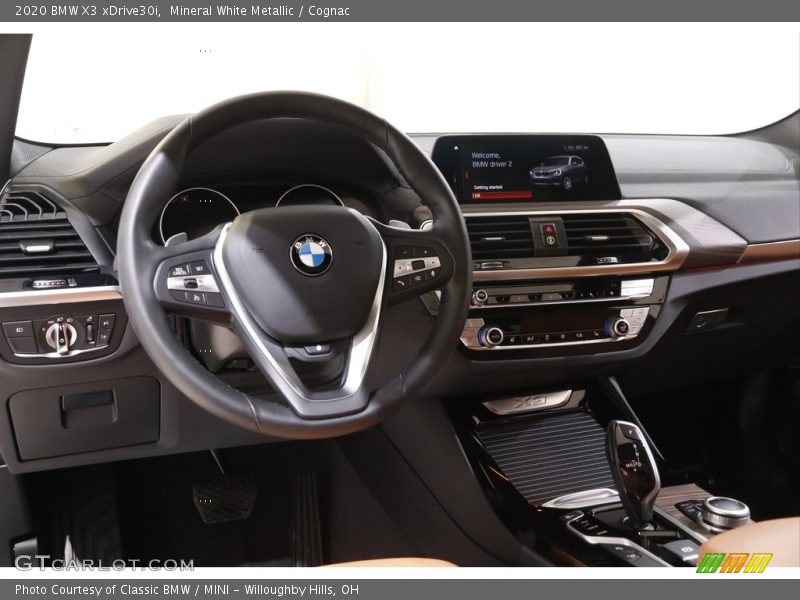 Mineral White Metallic / Cognac 2020 BMW X3 xDrive30i