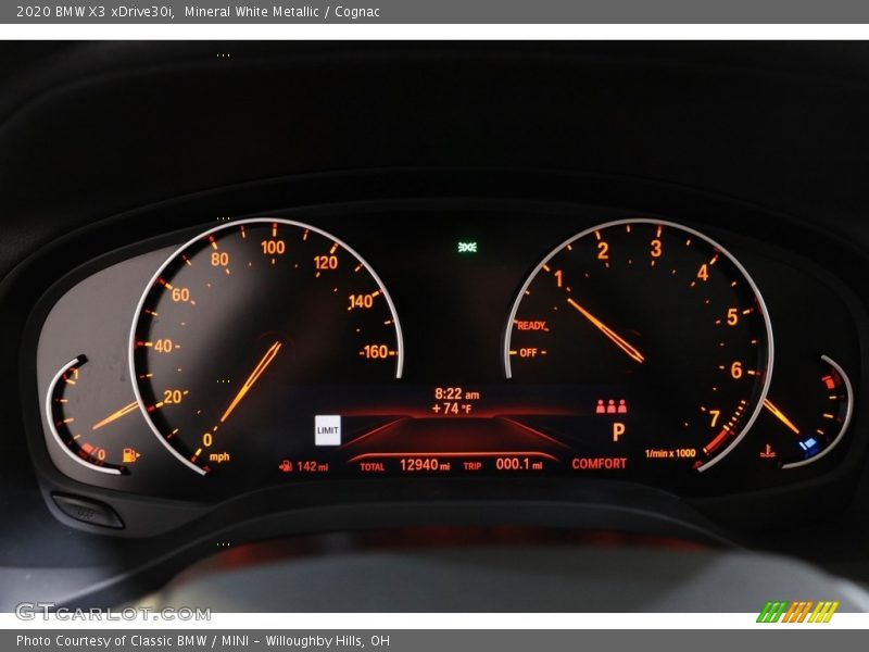 Mineral White Metallic / Cognac 2020 BMW X3 xDrive30i