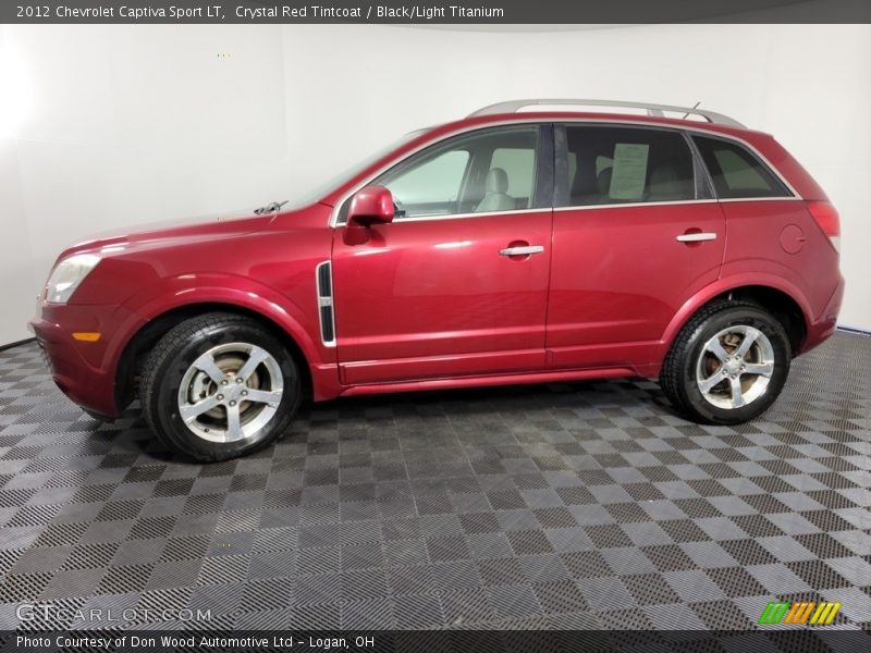 Crystal Red Tintcoat / Black/Light Titanium 2012 Chevrolet Captiva Sport LT