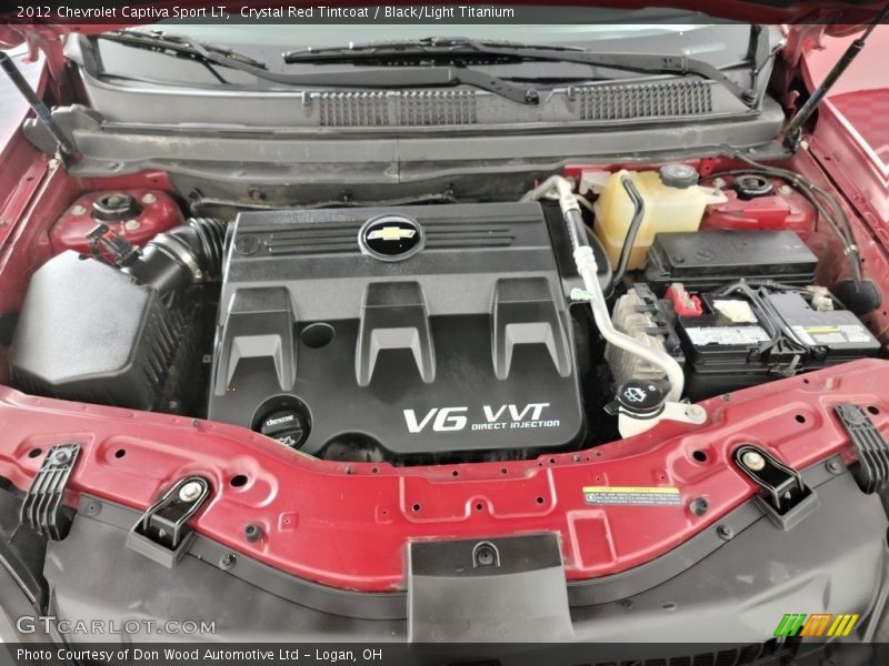 Crystal Red Tintcoat / Black/Light Titanium 2012 Chevrolet Captiva Sport LT