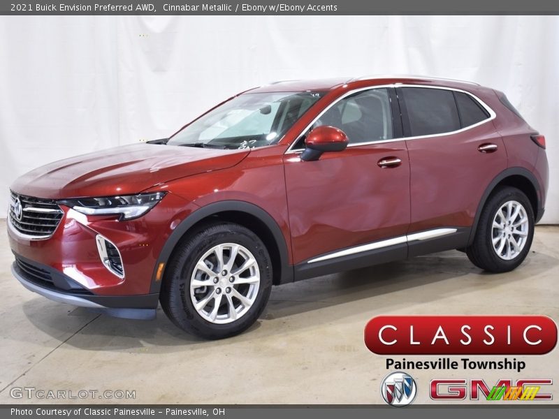 Cinnabar Metallic / Ebony w/Ebony Accents 2021 Buick Envision Preferred AWD