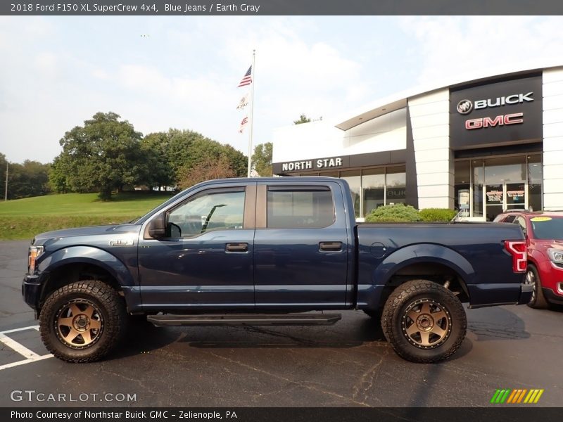 Blue Jeans / Earth Gray 2018 Ford F150 XL SuperCrew 4x4