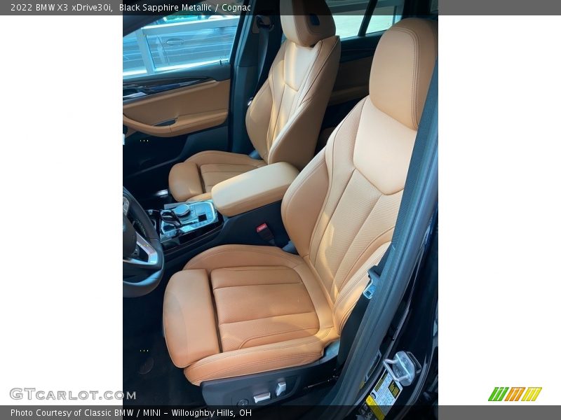 Front Seat of 2022 X3 xDrive30i