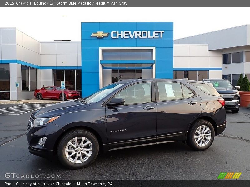 Storm Blue Metallic / Medium Ash Gray 2019 Chevrolet Equinox LS