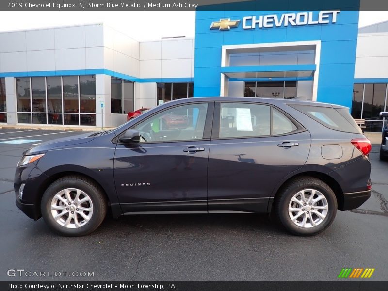 Storm Blue Metallic / Medium Ash Gray 2019 Chevrolet Equinox LS