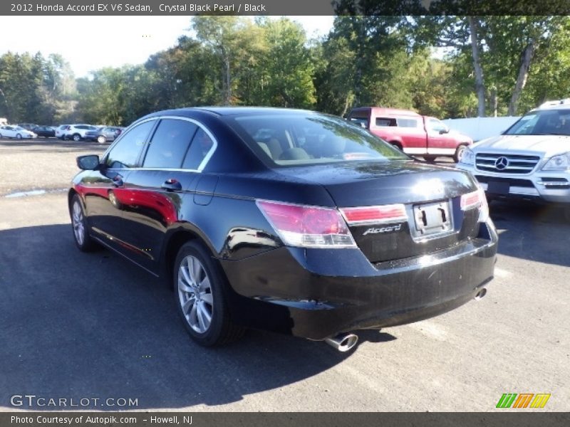 Crystal Black Pearl / Black 2012 Honda Accord EX V6 Sedan