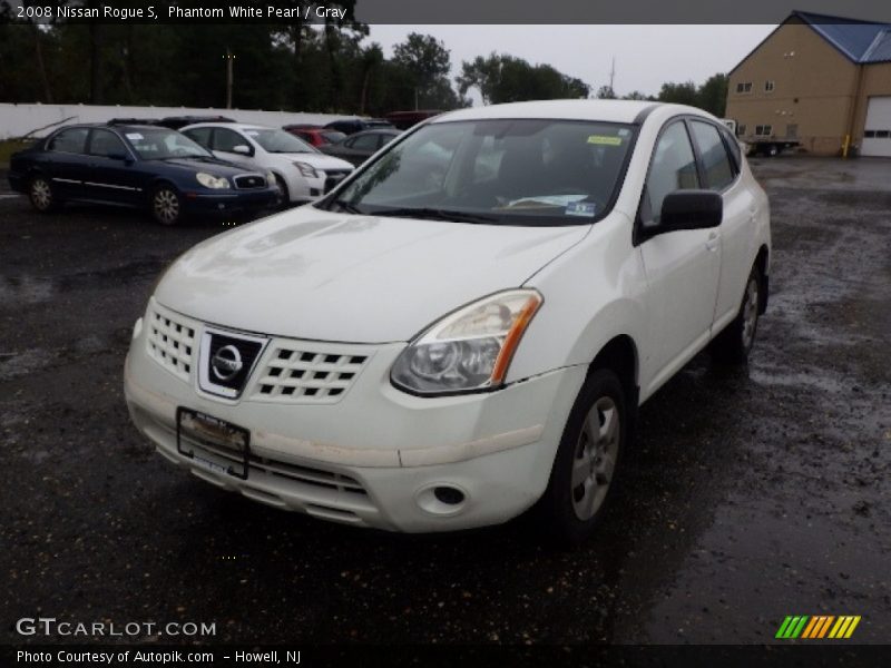 Phantom White Pearl / Gray 2008 Nissan Rogue S