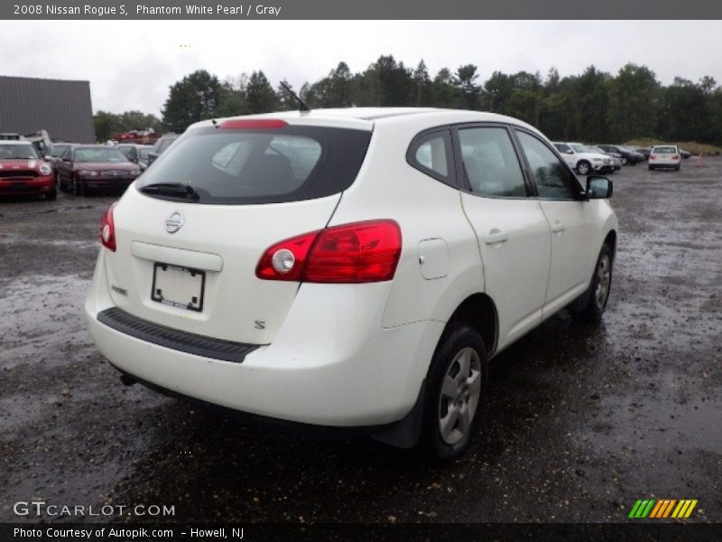 Phantom White Pearl / Gray 2008 Nissan Rogue S