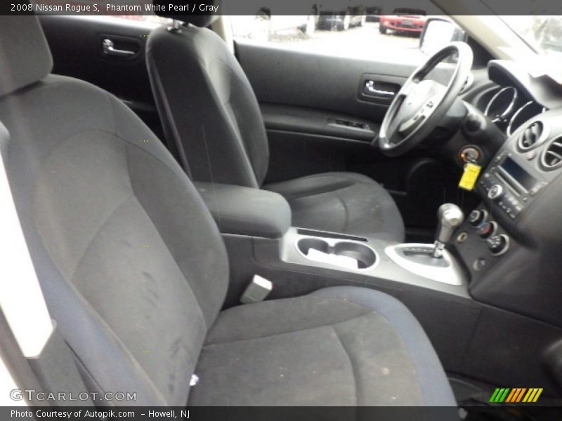 Phantom White Pearl / Gray 2008 Nissan Rogue S