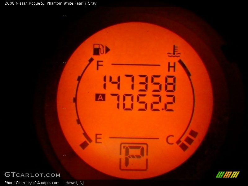 Phantom White Pearl / Gray 2008 Nissan Rogue S