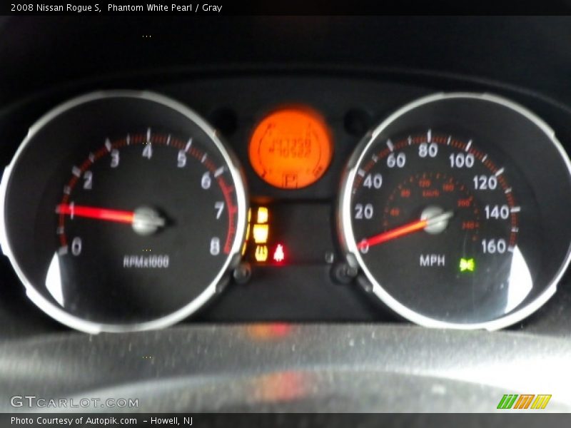 Phantom White Pearl / Gray 2008 Nissan Rogue S