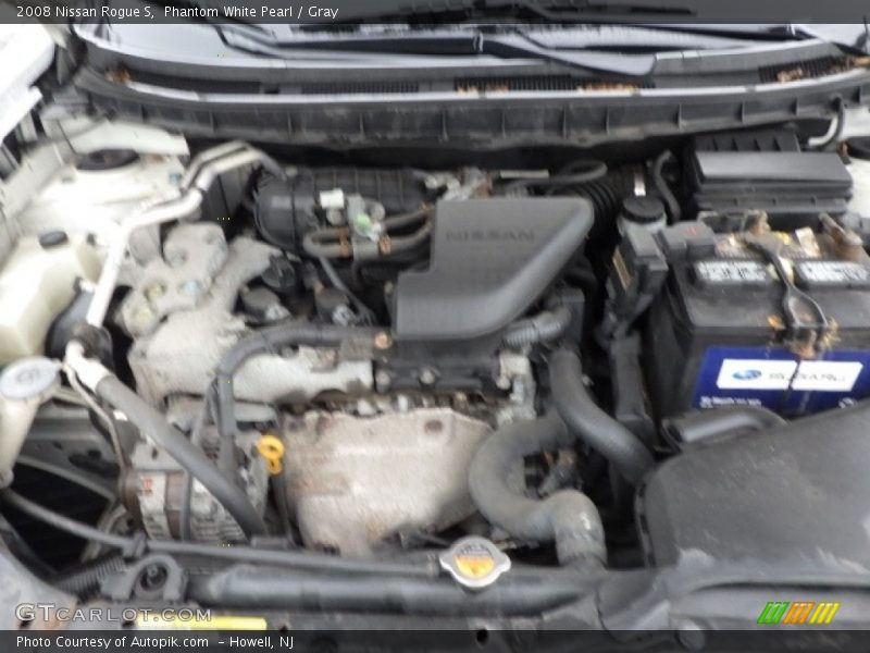 Phantom White Pearl / Gray 2008 Nissan Rogue S