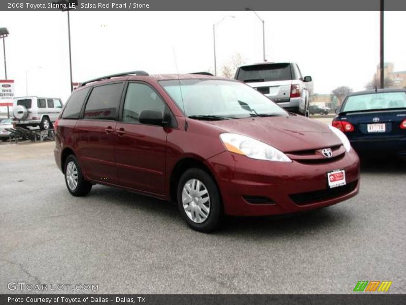 Salsa Red Pearl / Stone 2008 Toyota Sienna LE