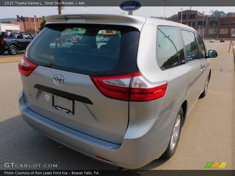Silver Sky Metallic / Ash 2015 Toyota Sienna L