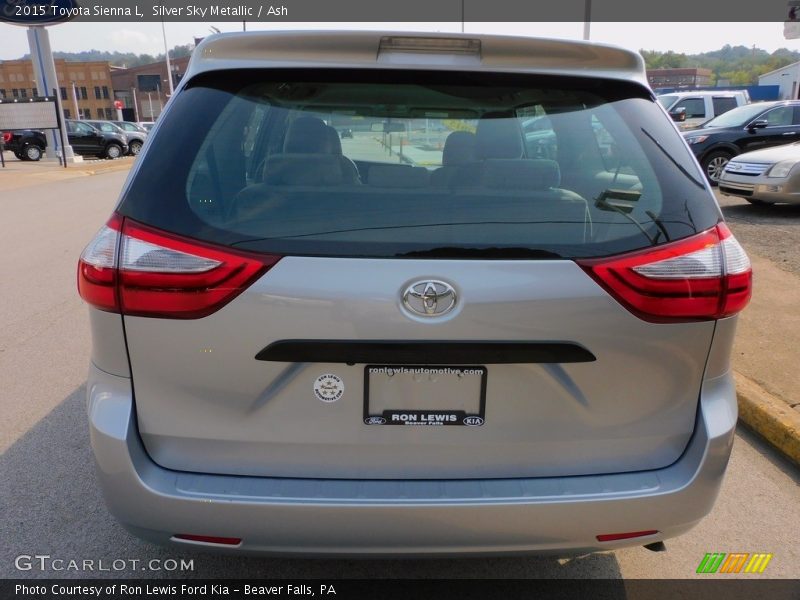 Silver Sky Metallic / Ash 2015 Toyota Sienna L