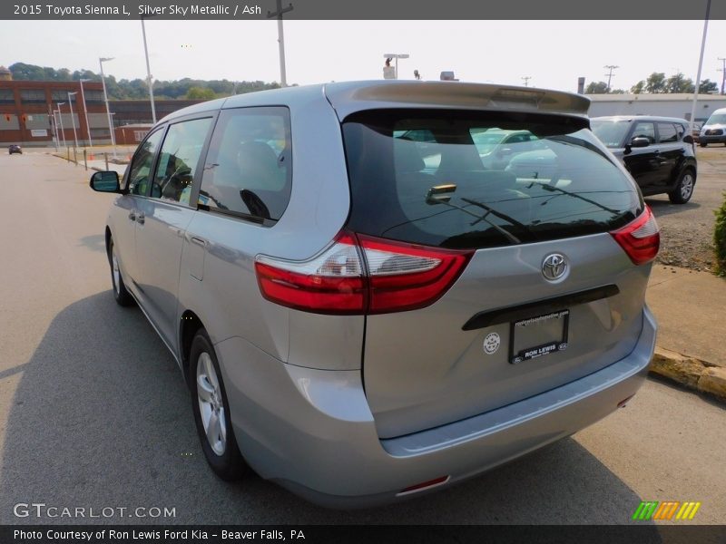 Silver Sky Metallic / Ash 2015 Toyota Sienna L