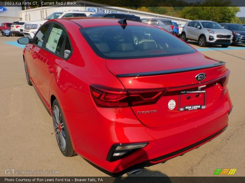 Currant Red / Black 2021 Kia Forte GT